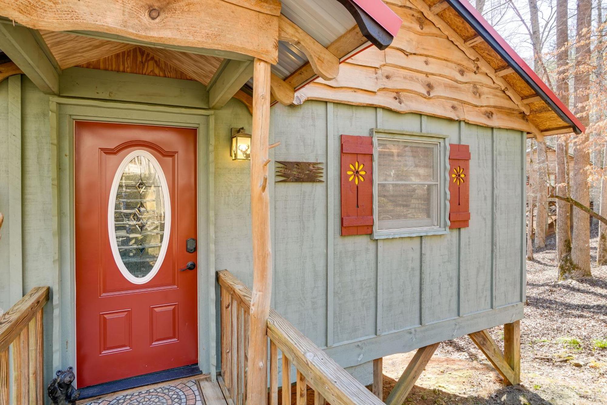 הוילה Secluded Family Retreat In Dahlonega With Hot Tub! מראה חיצוני תמונה