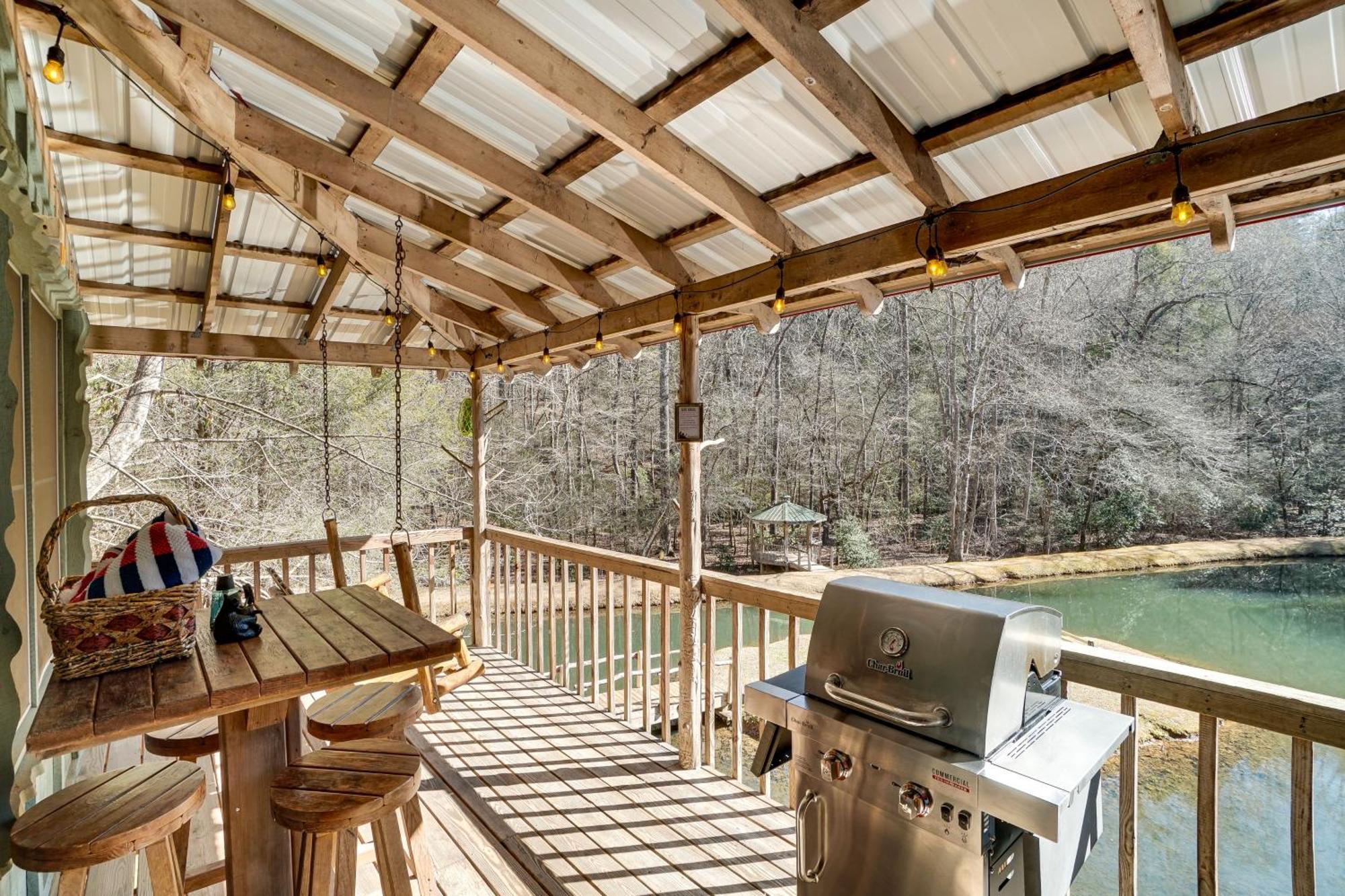 הוילה Secluded Family Retreat In Dahlonega With Hot Tub! מראה חיצוני תמונה
