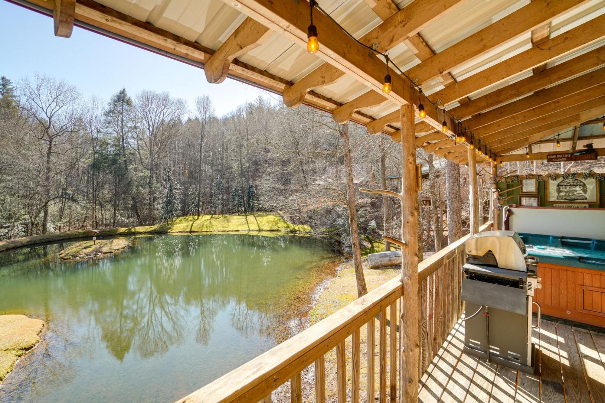 הוילה Secluded Family Retreat In Dahlonega With Hot Tub! מראה חיצוני תמונה