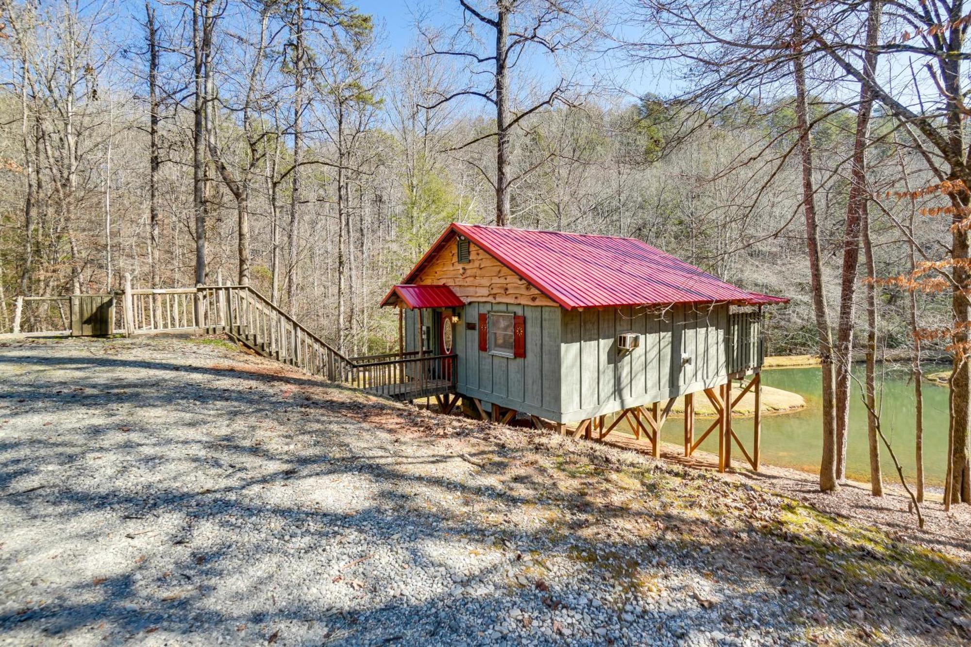 הוילה Secluded Family Retreat In Dahlonega With Hot Tub! מראה חיצוני תמונה