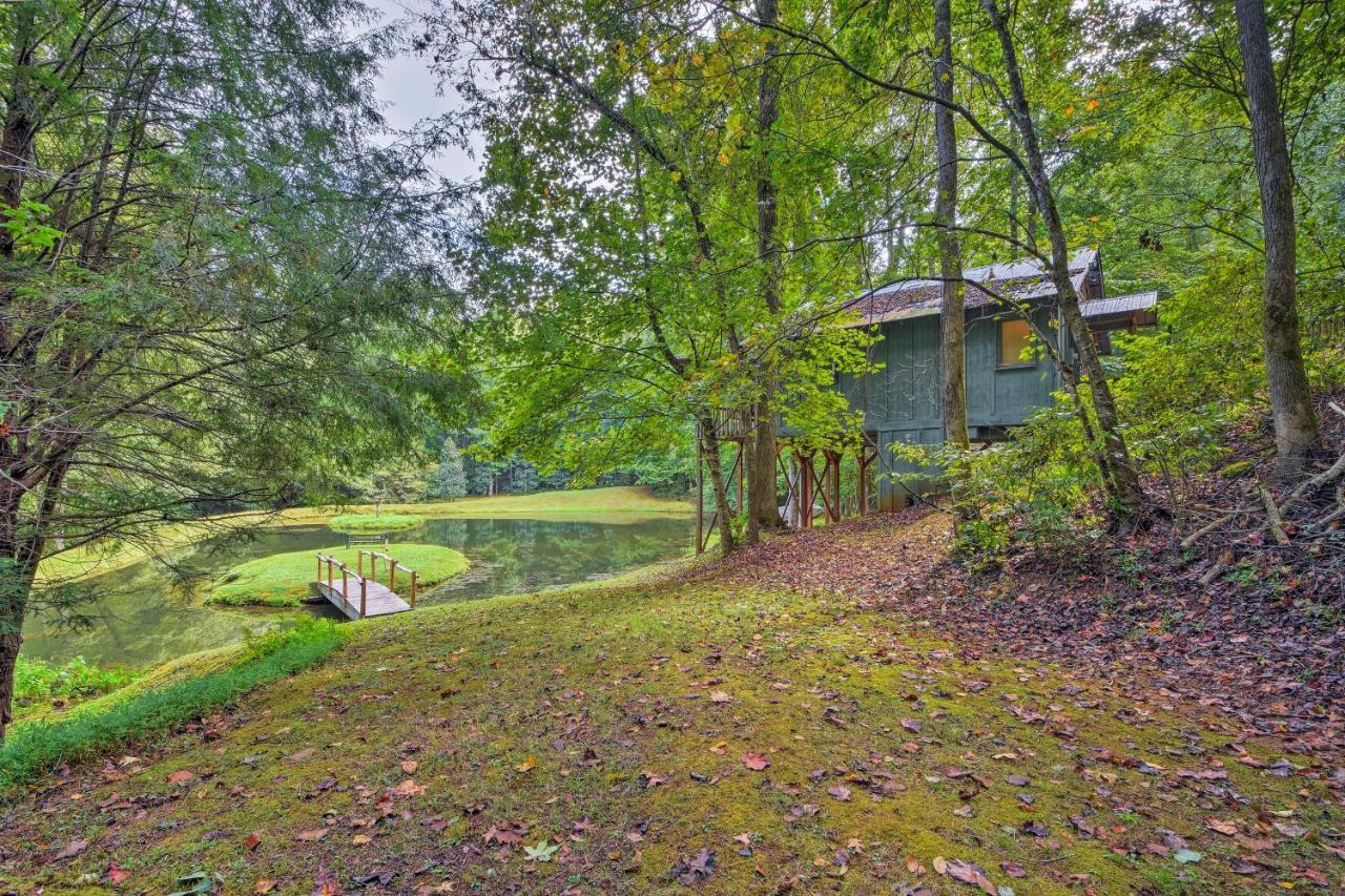 הוילה Secluded Family Retreat In Dahlonega With Hot Tub! מראה חיצוני תמונה